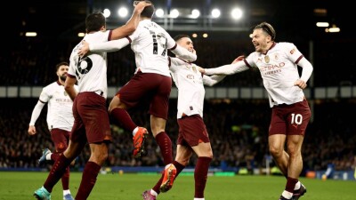 "Манчестер Сити" не без труда обыграл в гостях "Эвертон"