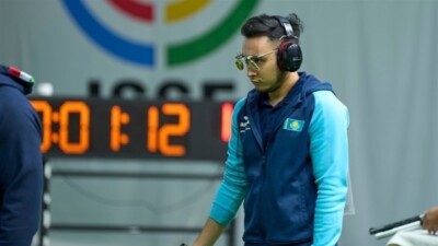 Казахстанский стрелок остановился в шаге от пьедестала на домашнем чемпионате Азии