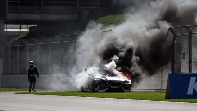 Брат Льюиса Хэмилтона пережил пожар на трассе