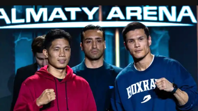 Данияр Елеусинов триумфально вернулся на ринг одержав досрочную победу на вечере бокса в Алматы