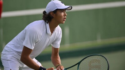 Амир Омарханов провел тренировку с седьмой ракеткой мира