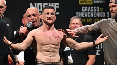 Шевченко и Двалишвили станцевали лезгинку после побед на UFC 306