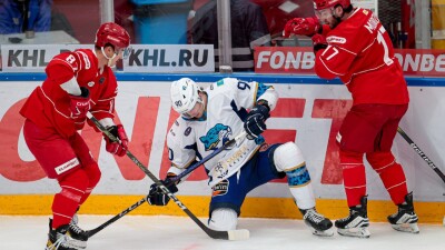 Видеообзор матча КХЛ "Спартак" – "Барыс"