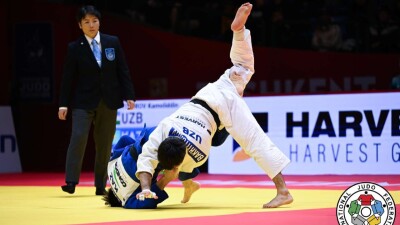 Казахстанский дзюдоист Нурадиль Альжан победил призёра ЧМ и вышел в полуфинал чемпионата Азии