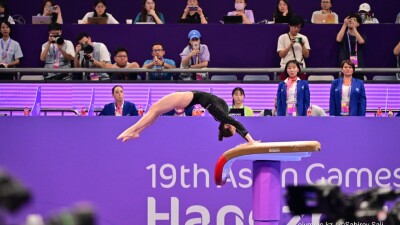Казахстанская гимнастка Дарья Ясинская вышла в два финала чемпионата Азии в Южной Корее