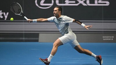 В двух сетах завершился матч казахстанского теннисиста на US Open-2025