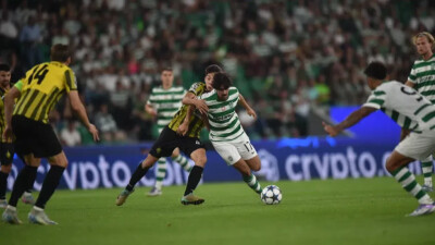 Видеообзор матча Лиги чемпионов "Спортинг" – "Кайрат"