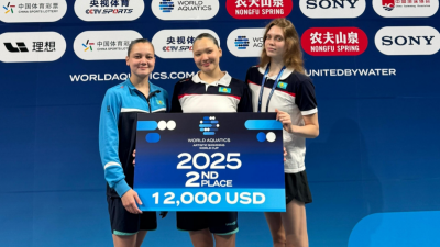 Казахстанские синхронистки завоевали “серебро” Кубка мира в Китае