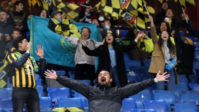 Фанаты "Кайрата" не дали уснуть "Олимпии" перед матчем Лиги Чемпионов