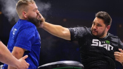 Закир Найманбаев нокаутировал соперника с первой попытки на Power Slap 14