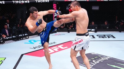 Дияр Нургожай уступил в дебютном противостоянии Казахстана и Кыргызстана в UFC